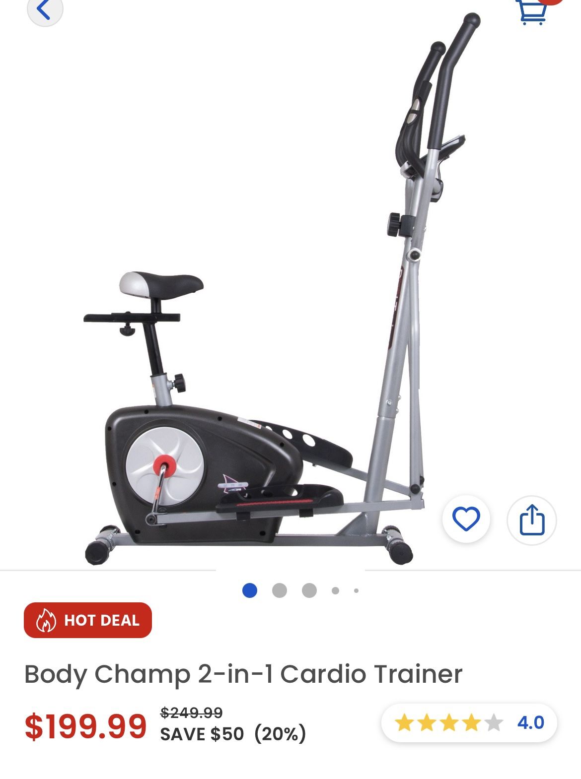 Body Champ 2-in-1 Cardio Trainer