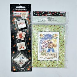 NIP MARY ENGELBREIT Umbrella Redhead Note Cards Envelopes 10 Tea Rubber Stamps