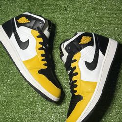 Jordan 1 Mid Yellow Ochre Size 9.5