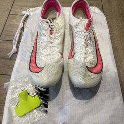Nike Superfly Elite 2 Track Running Spikes With White Pink Wrench and Bag