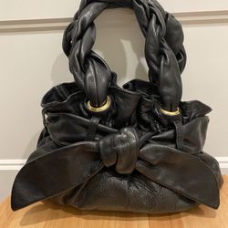Black Leather Purse 