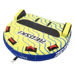 REOSKI Boat Towable Tube  2 Person Water Inflatable with Fins + Quick Connector