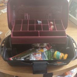 Flambeau Outdoors Fisherman’s Box With Fishing Tools Inside 