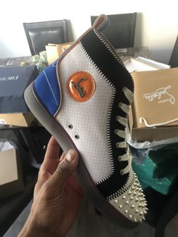BLUE ORANGE RED BOTTOMS