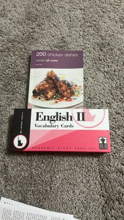 Vocabulary Cards & Chicken Recipes Book
