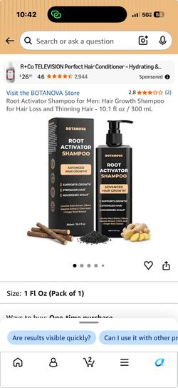 Botanova Root Activator Shampoo 300ml