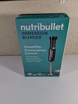 NutriBullet Immersion Blender 350W Variable Speed Stainless Blade New in Box