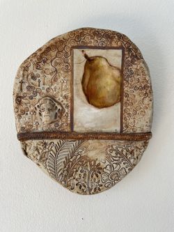 Lovely Painted Porcelain Wall Art 