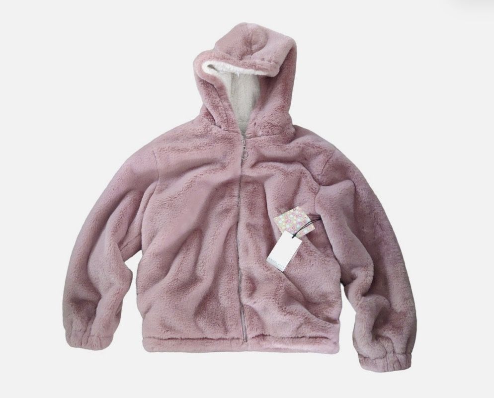 Dusty Pink Fur Jacket It’s New Size Large