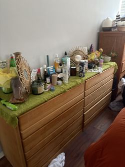 Long Real Wood Dresser
