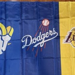 Rams Dodgers Lakers Trio Flag 5ftx3ft $25 Firm On Price
