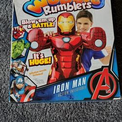 Wubble Rumblers Marvel Avengers Iron Man Superhero Inflatable Figure New Sealed 