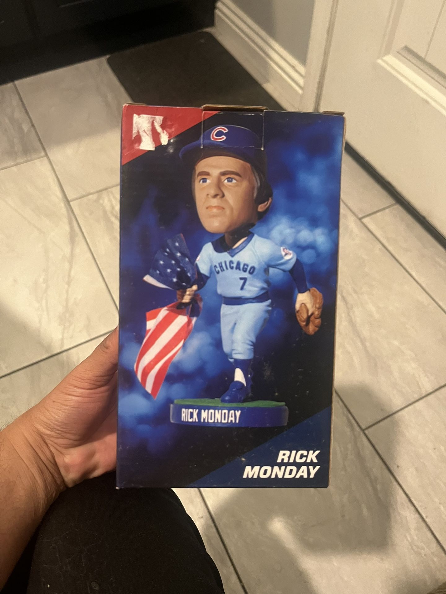 Los Angeles Dodgers Rick Monday 2013 SGA Flag Save