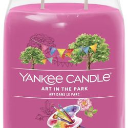Yankee Candle Signature Scented Candle | Art in The Park Large Jar Candle with Double Wicks | Soy Wax Blend Long Burning Candle | Perfect Gifts for Wo