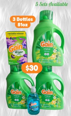 Gain LAUNDRY Detergent Household BUNDLE 🔥LARGER SIZE