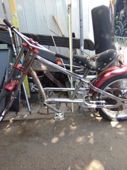 Chrome Chopper-Style Lowrider Bicycle