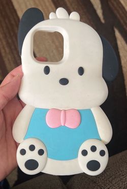 Sanrio Pochacco Silicone iPhone 13 Pro Plus Phone Case