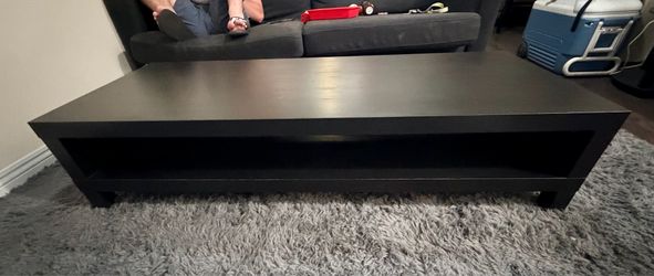 Black coffee table long