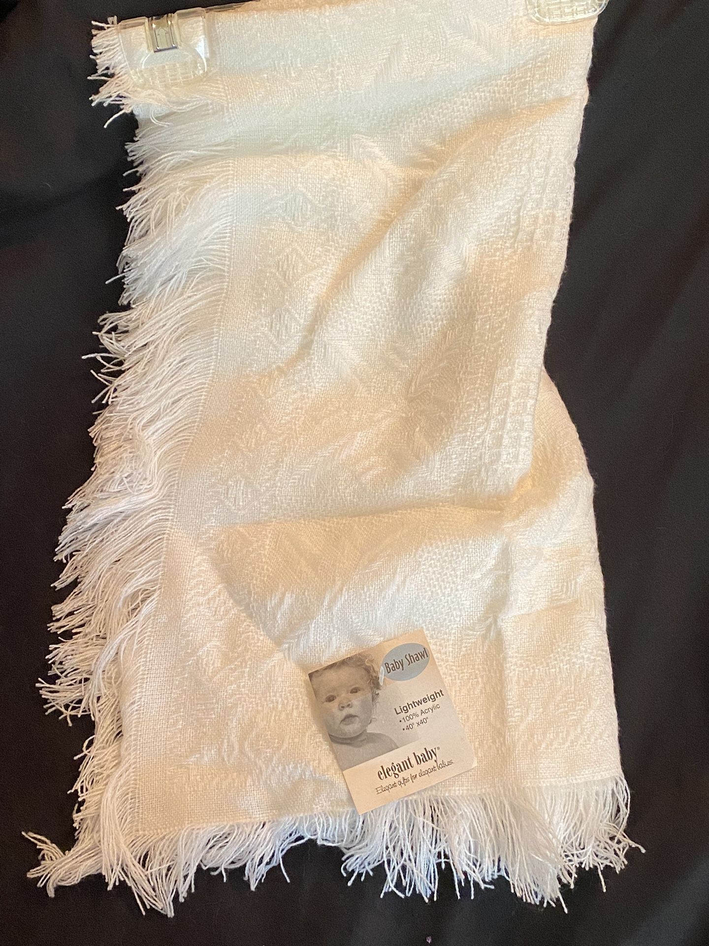 Baby shawl Lightweight 40 x 40”