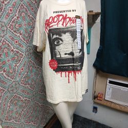 NWT Spirit of Halloween Scream Horror Cotton Graphic Tee, Size XL (Has Stains)