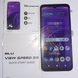 **BLU SPEED 5G**SMARTPHONE/ANDROID I48 **TWO SIM CARD PREPAID FOR ANY PROVIDERS**6.2 SCREEN SIZE**