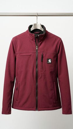 Carhartt Women’s Burgundy Softshell Jacket - Size XS