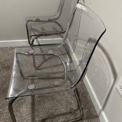 2 Clear Chairs 