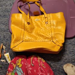 New Directions Yellow Tote Purse