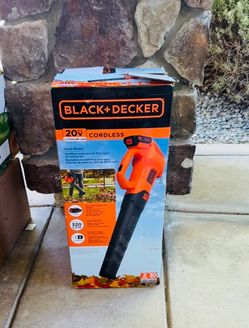 BLACK+DECKER 20V MAX 90 MPH 320 CFM Battery Powered Leaf Blower Kit + 2Ah Battery & Charger New