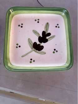 Hand painted dish