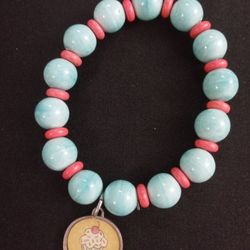 Red Coconut Bead Bracelet