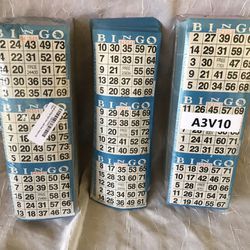 Paper Bingo Game Sheets Lot Small Toys Board Games