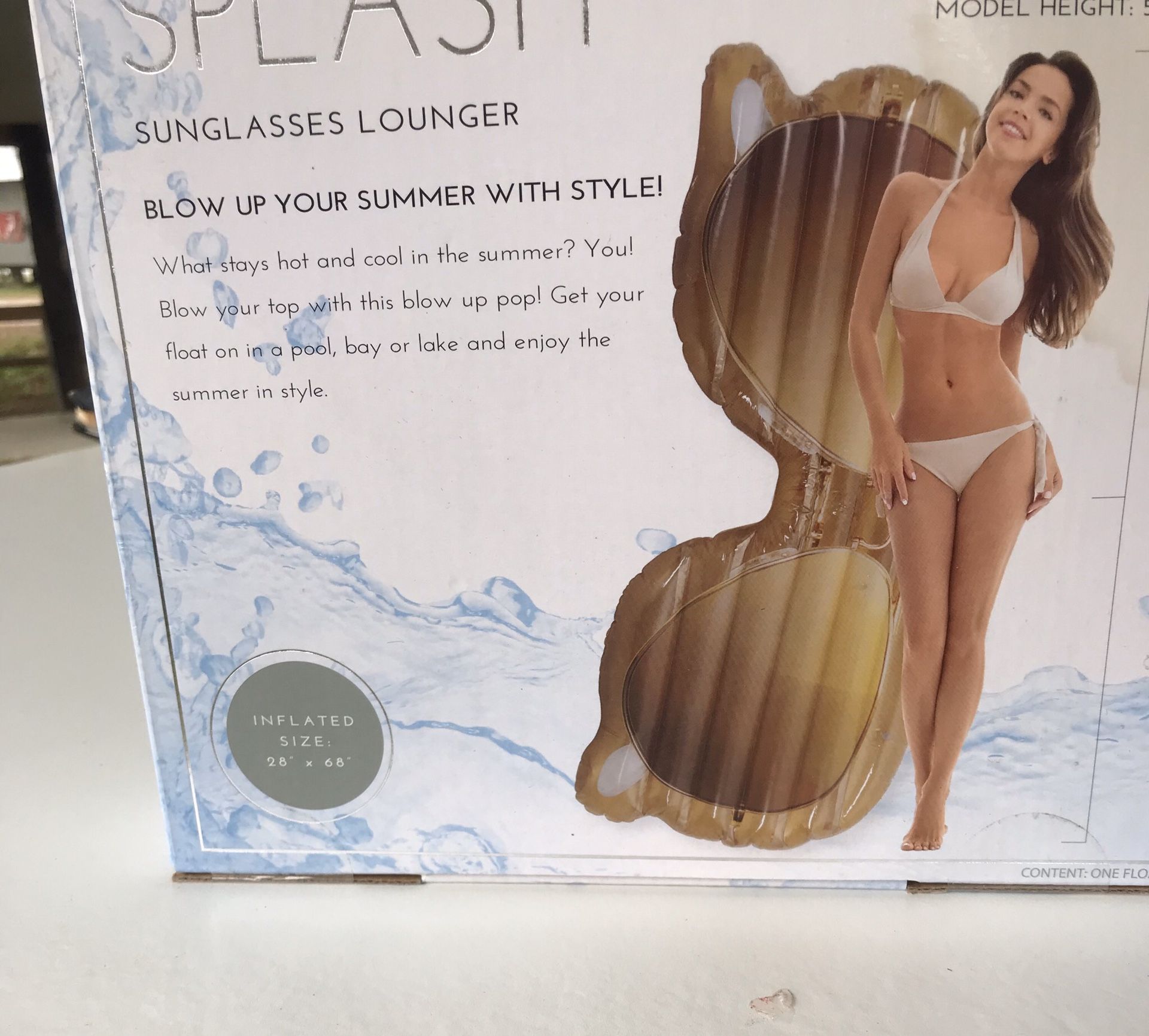 We have a splash sunglasses lounger