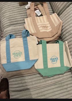 New Trader Joe Mini canvas bags