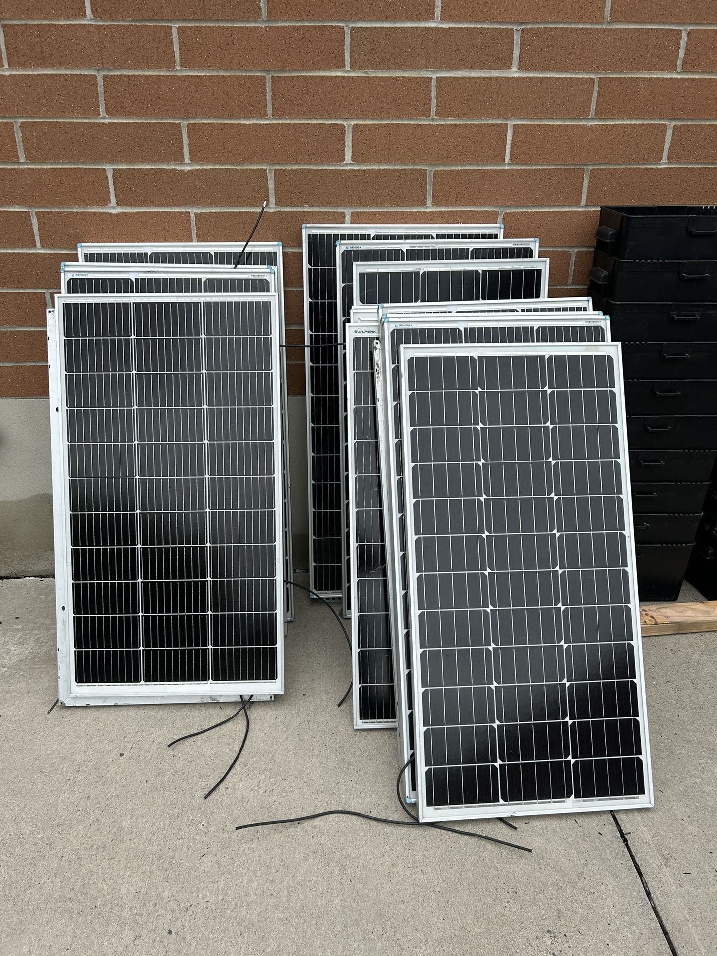 Free Solar Panels, Ply wood, Battery Boxes