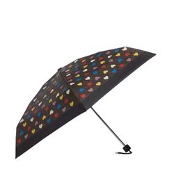 NWT Coach Mini Umbrella In Signature Heart Print