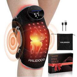 HALIDODO Red Light Therapy & Vibration Massage Knee Brace