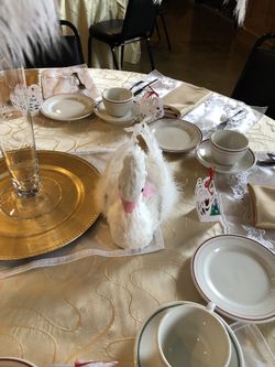10-25 Ostrich Feather lighted Centerpieces