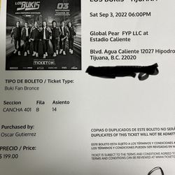 4 Tickets Left! Great Price - Los Bukis  $145 Or Best Offer! 