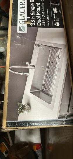 Glacier Bay 33in Dual Mount Kitchen Sink