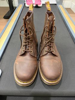 Dr. Martens 1460 Brown Leather Lace-Up Boots Size 13