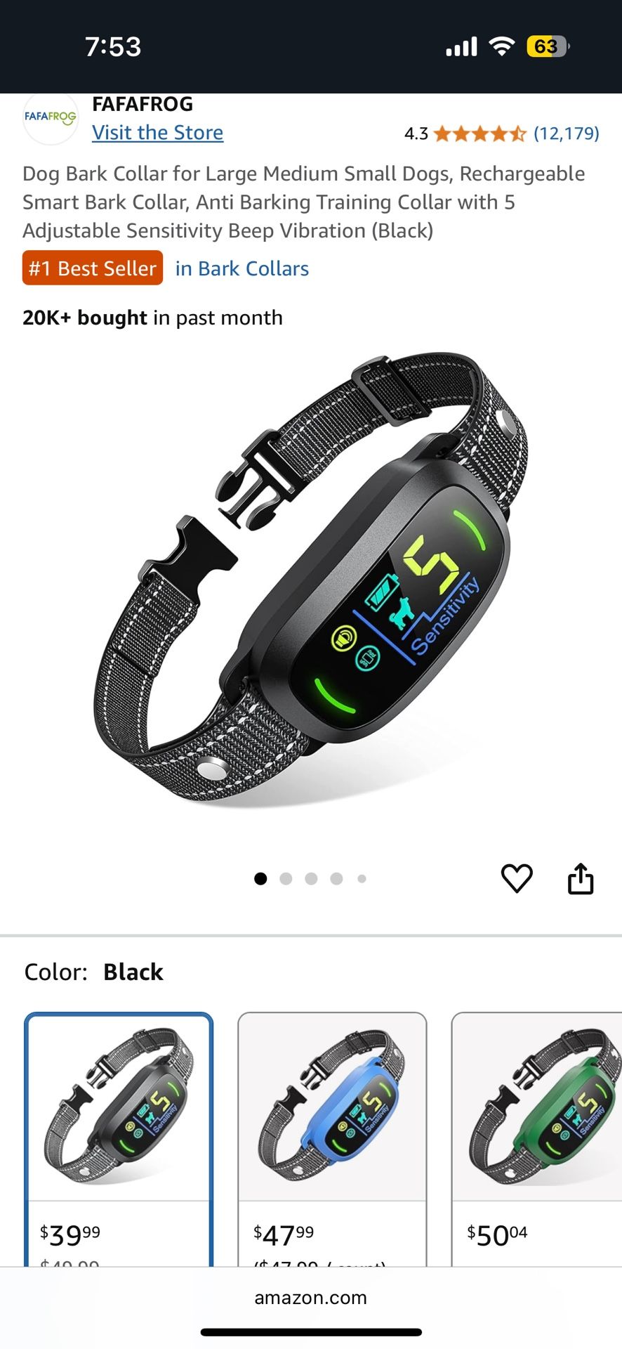 Dog Bark Control Collar