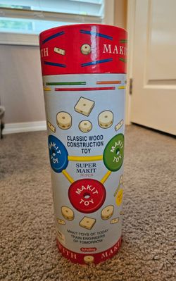 Wood construction toy
