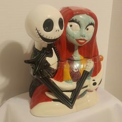 Halloween Nightmare Before Christmas Jack And Sally Cookie Jar