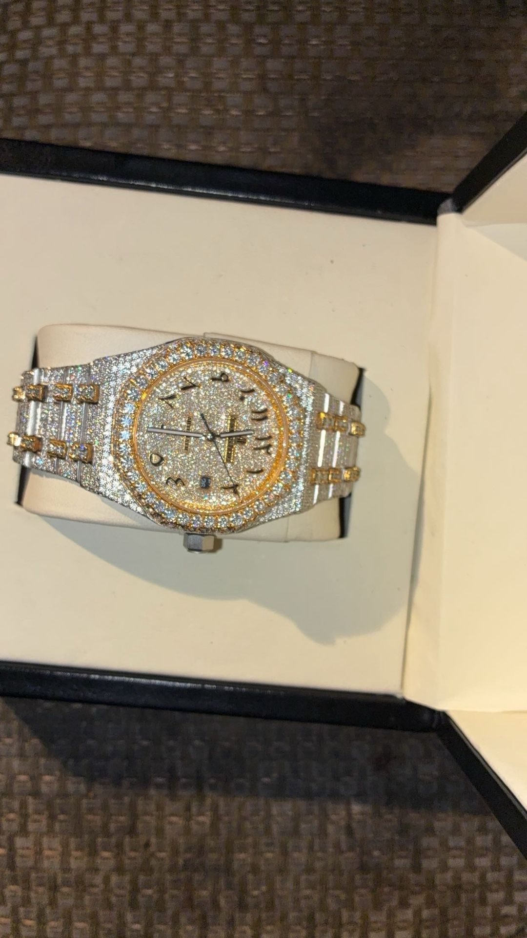 Two Tone Iced Out Audemar Piguet 