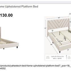 Queen bed frame (Brand New In Box) 