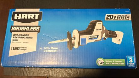 HART 20-Volt Brushless One-Handed Battery-Powered Reciprocating Saw (Battery Not Included)