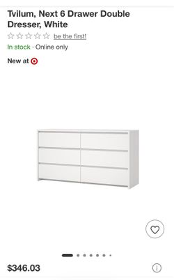 6 drawer dresser - new - retail $350