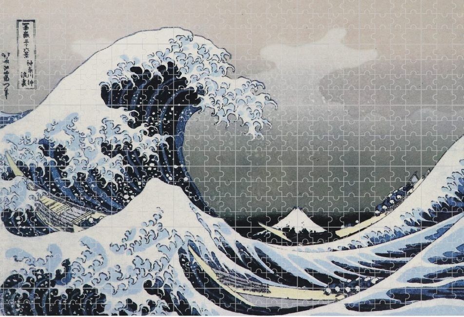 1000pc Jigsaw Micropiece Puzzle Ocean Wave Classic Artwork