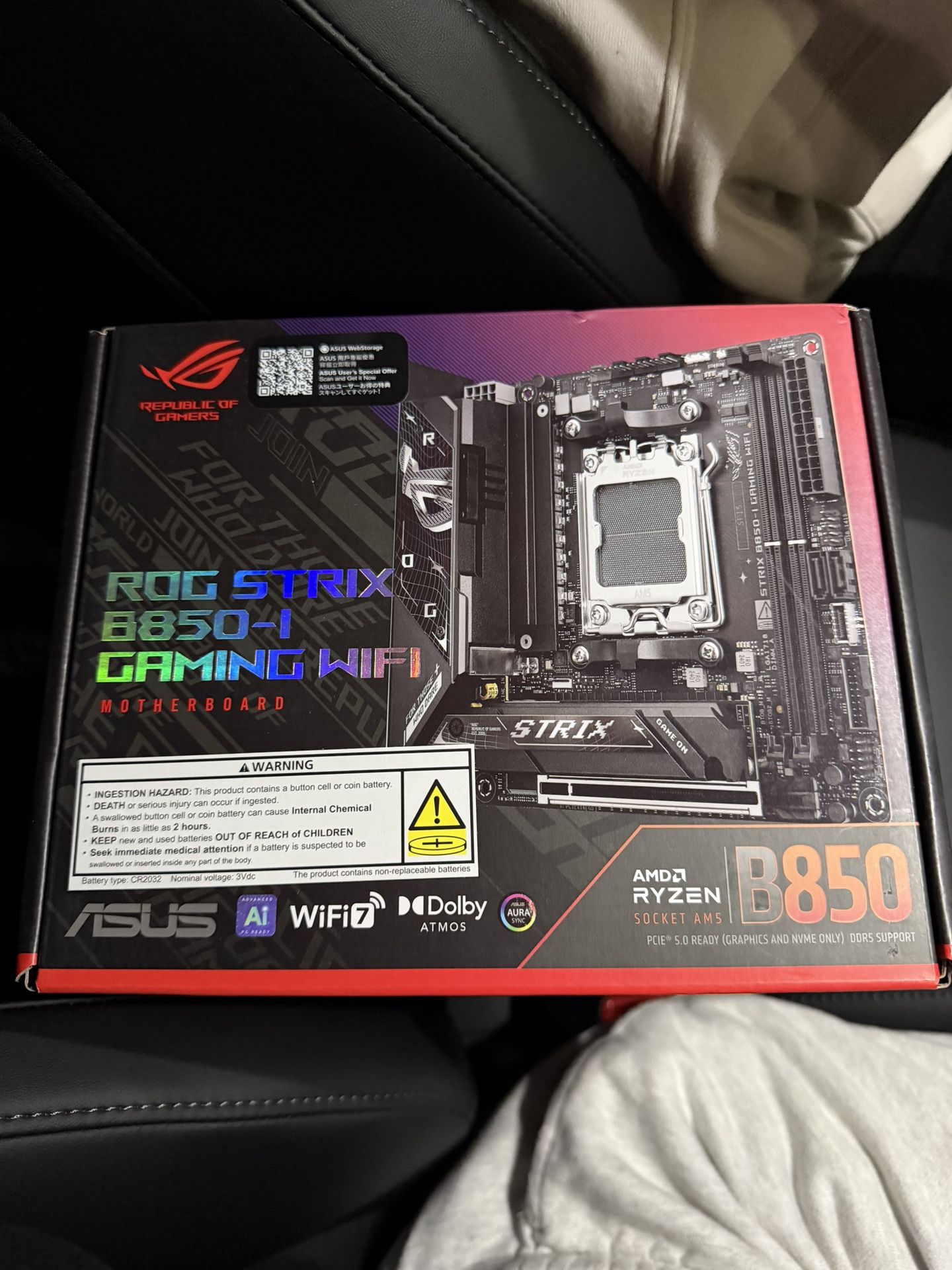 ASUS ROG Strix B850-l Gaming WiFi AMD AM5 B850 Mini-ITX mITX